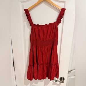 SAN FRANCISCO SF Clothing Boutique Bohemian Rust Colour Sleeveless Dress Size XL